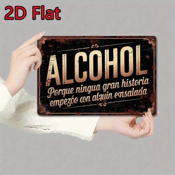 Metal Tin Sign Wall Decoration - 20cm x 20cm