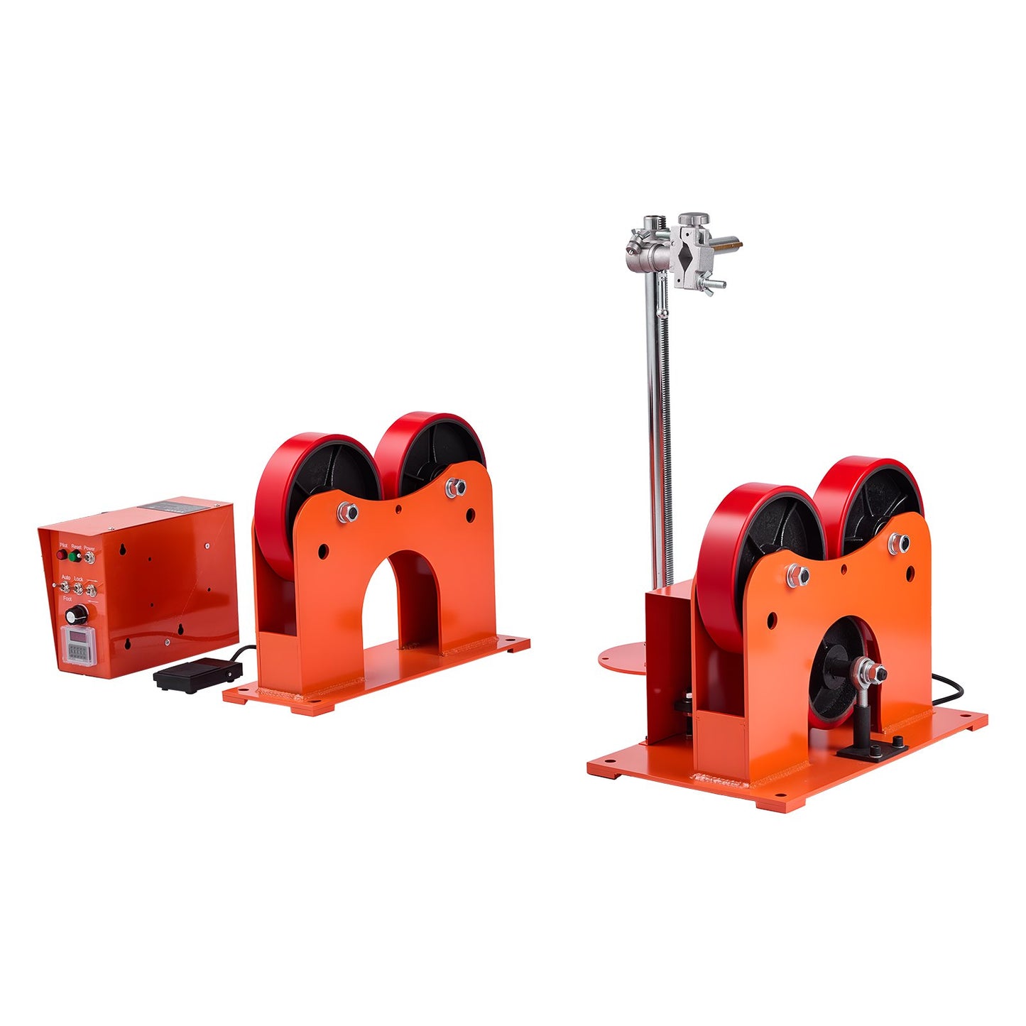 Adjustable Pipe Turning Roller with PU Rollers 2205 Lbs Load Support for Welding Equipment