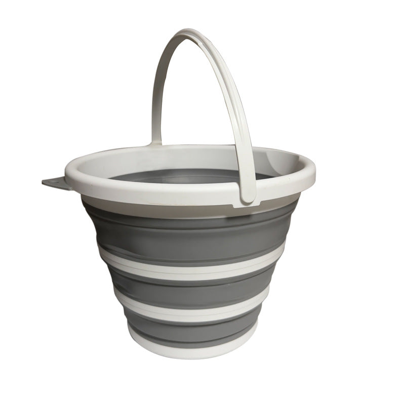 10L Plastic Folding Bucket for Household, Garden & Fishing Use