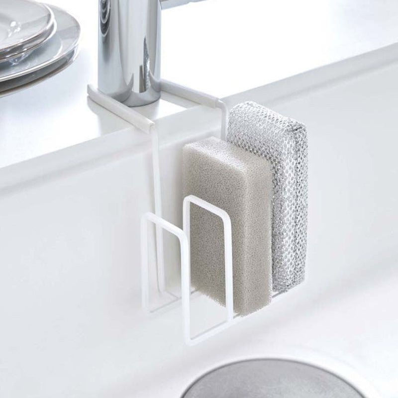 Multi-functional Kitchen Sponge Drain Rack - Iron Silicone Japanese Style