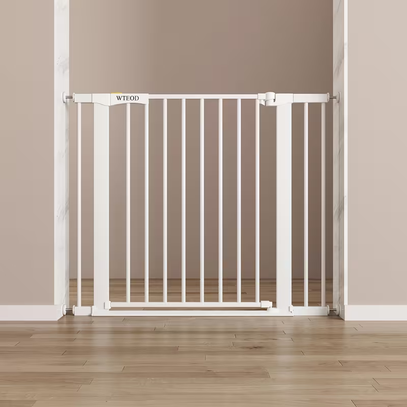 Baby and Dog Gate with Auto-Close Safety Barrier - Easy Install & One-Hand Operation