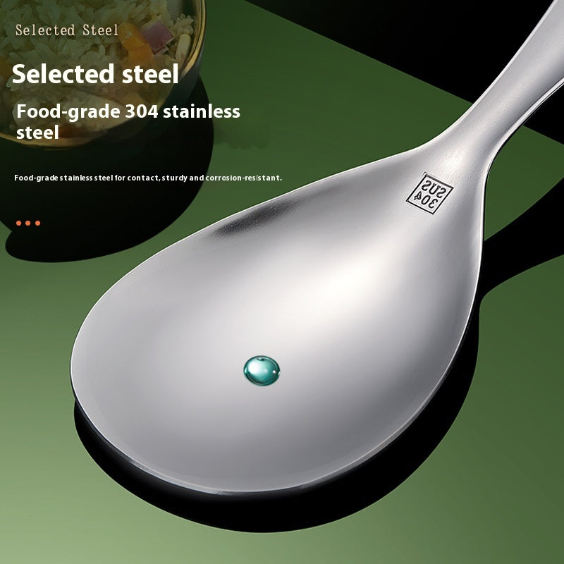 Stainless Steel Meal Spoon - Heavy Duty Kitchen Utensil 304 Steel