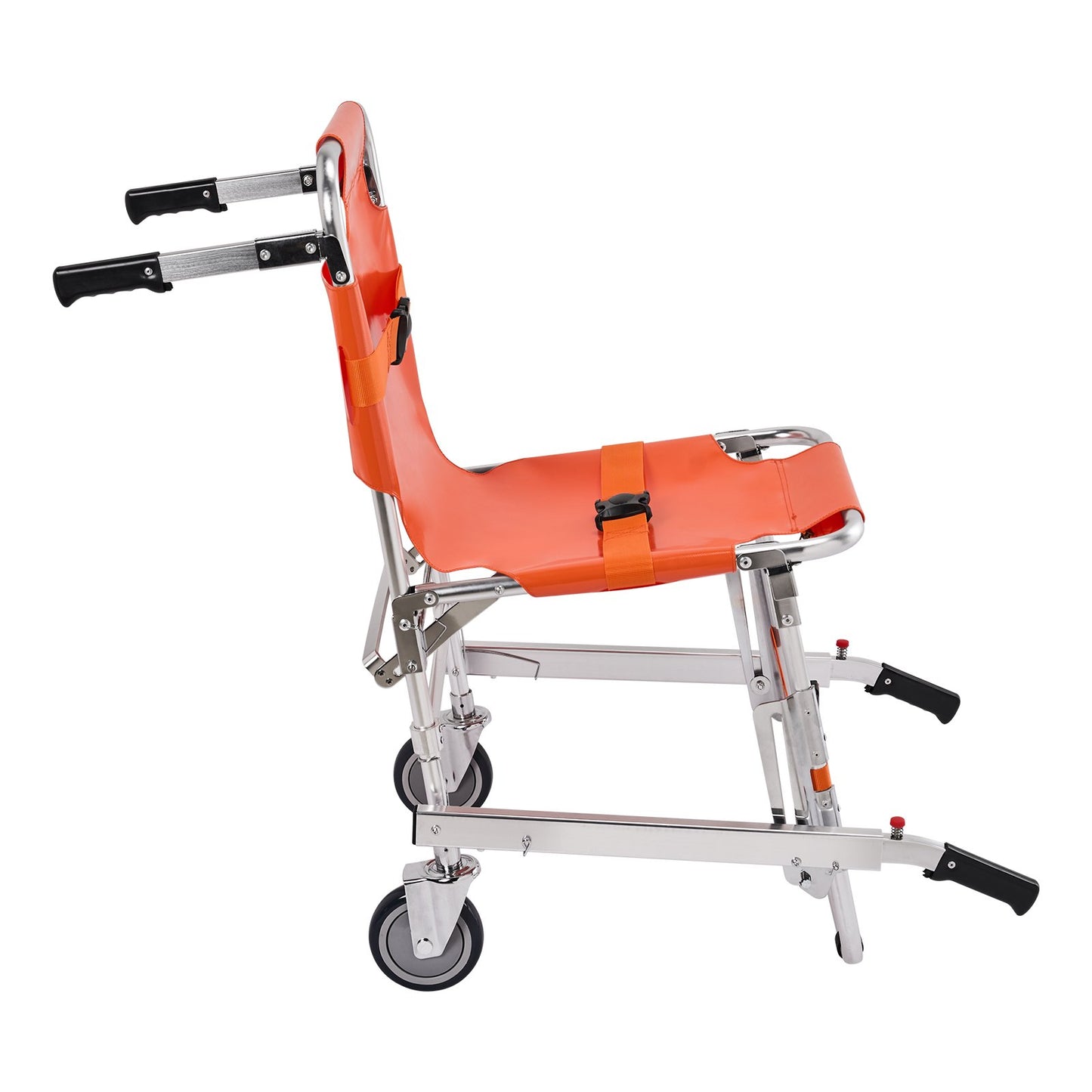 Portable Aluminum Stair Climbing Wheelchair for Emergency Evacuations - 350 Lb Capacity, Foldable, with 2 Wheels