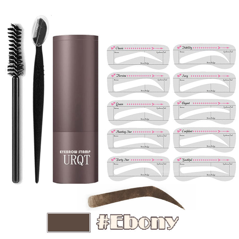 One Step Eyebrow Shaping Kit with Stencils & Brow Gel - Multiple Colors