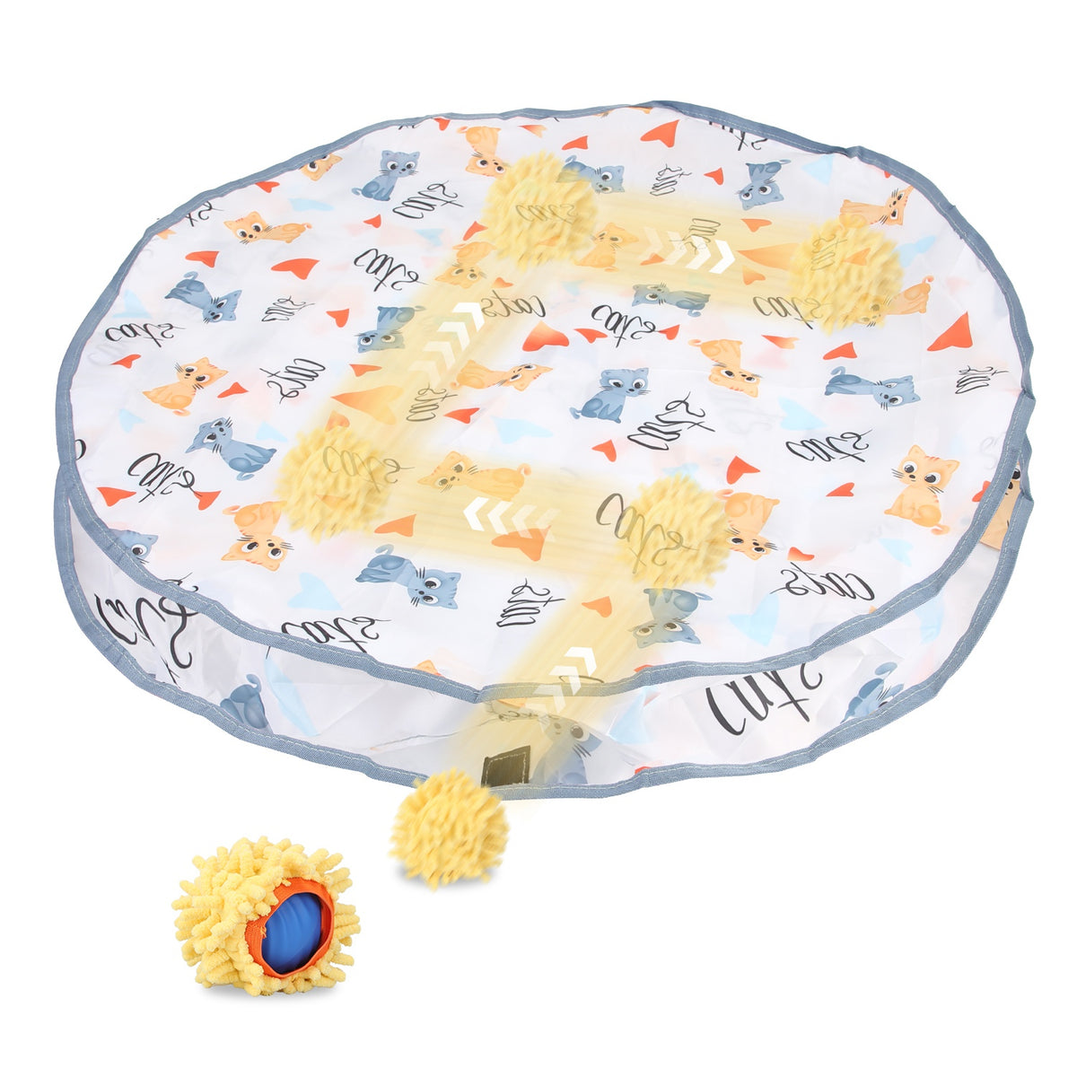 Interactive Cat Toy Ball with Rechargeable Motion Activation for Indoor Cats