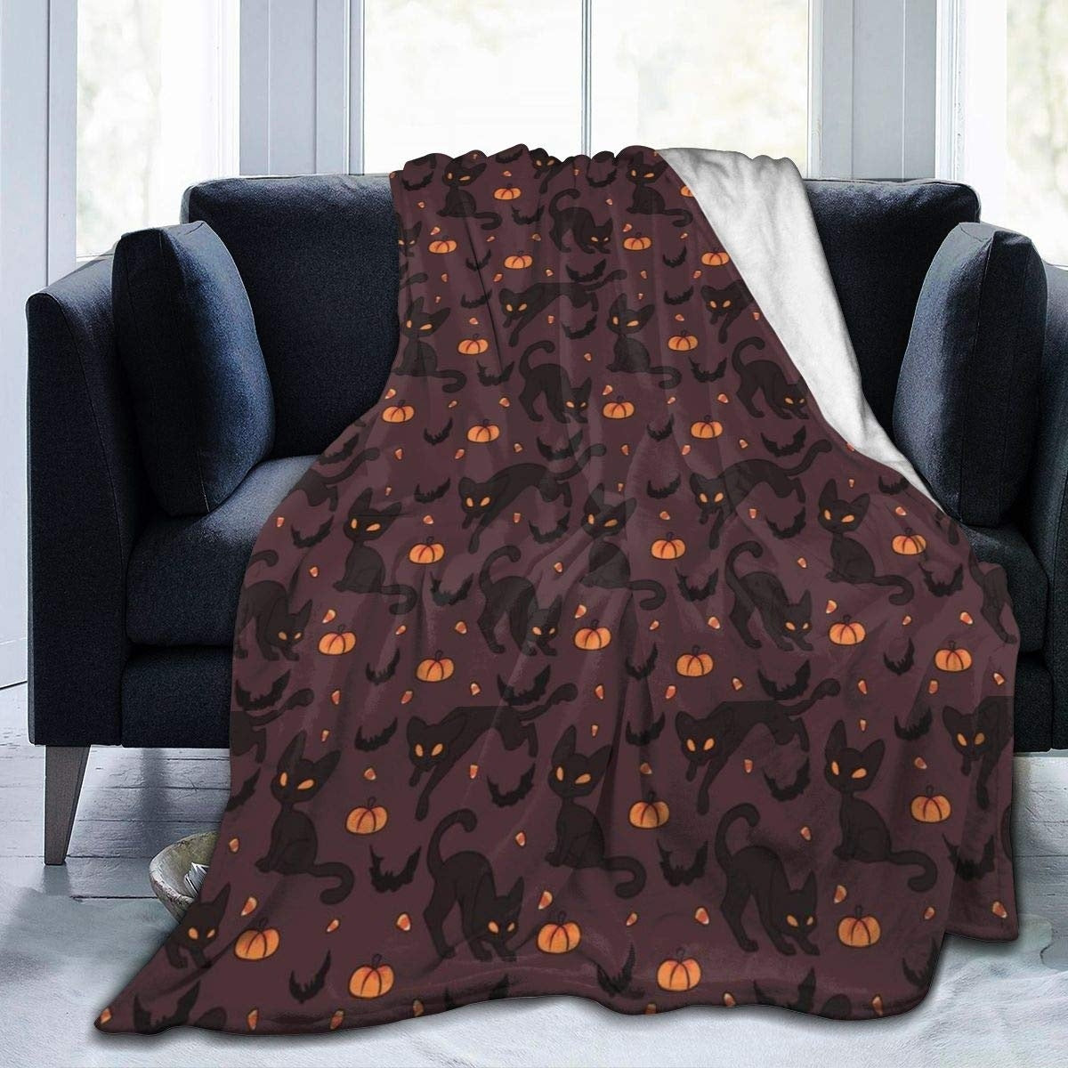 Double-Sided Flannel Sofa Blanket - Warm Modern Home Textiles