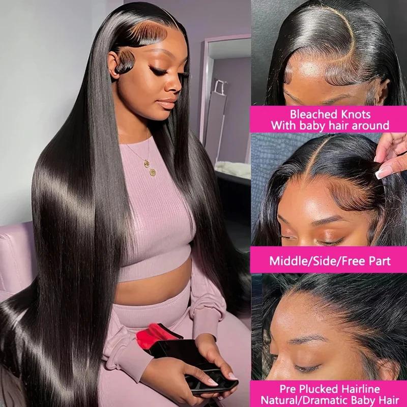 Long Lace Front Wig for Halloween and Christmas - 13x4 HD Synthetic Hair