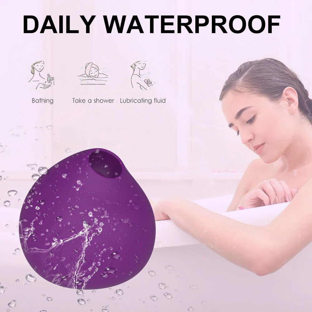 Multi-Frequency Vibrating Sucking Female Climax Stimulator - Silicone & ABS, IPX7 Waterproof