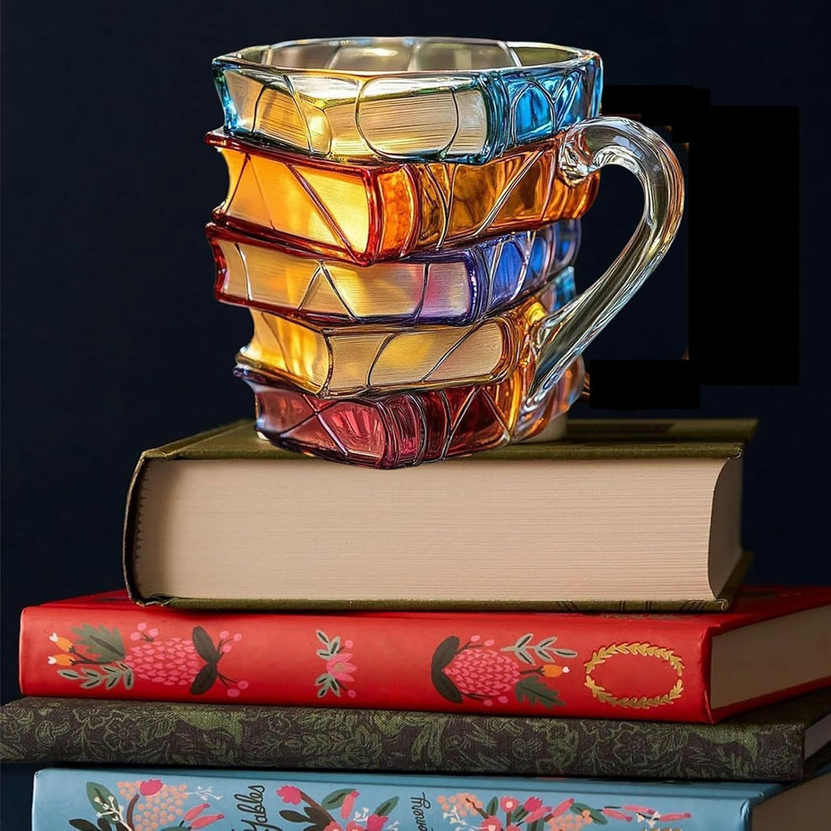 3D Book-Shaped Coffee Mug - Decorative Literary Inspired Drinkware
