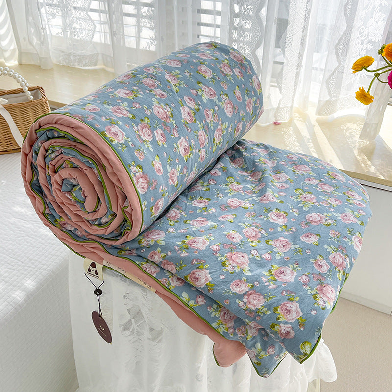 Double Layer Soybean Quilt for All Seasons - Multiple Sizes & Patterns
