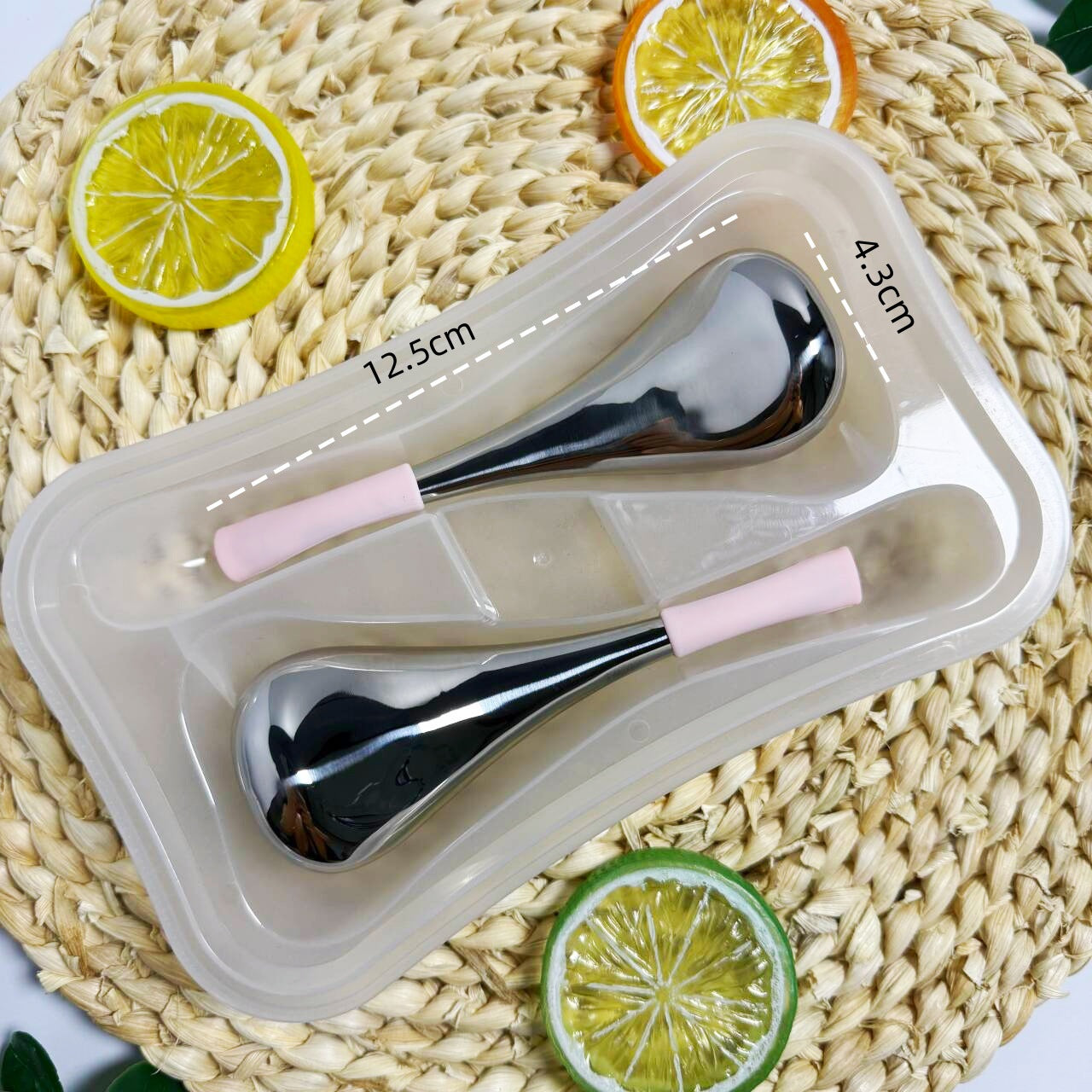Stainless Steel Facial Ice Ball Massage Spoon - Hot & Cold Beauty Tool