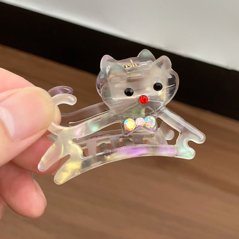 Half-Up Hair Clip - Acetate Shark Hairpin, 6 cm
