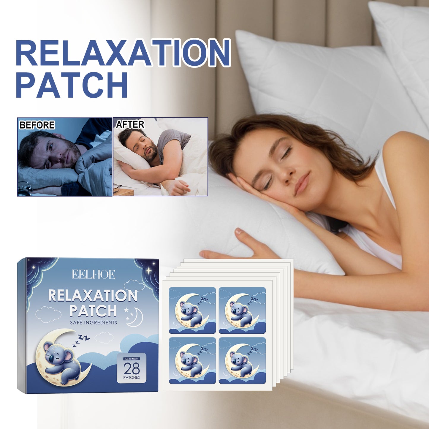 Relaxation Sleep Patches for Improved Rest & Insomnia Relief