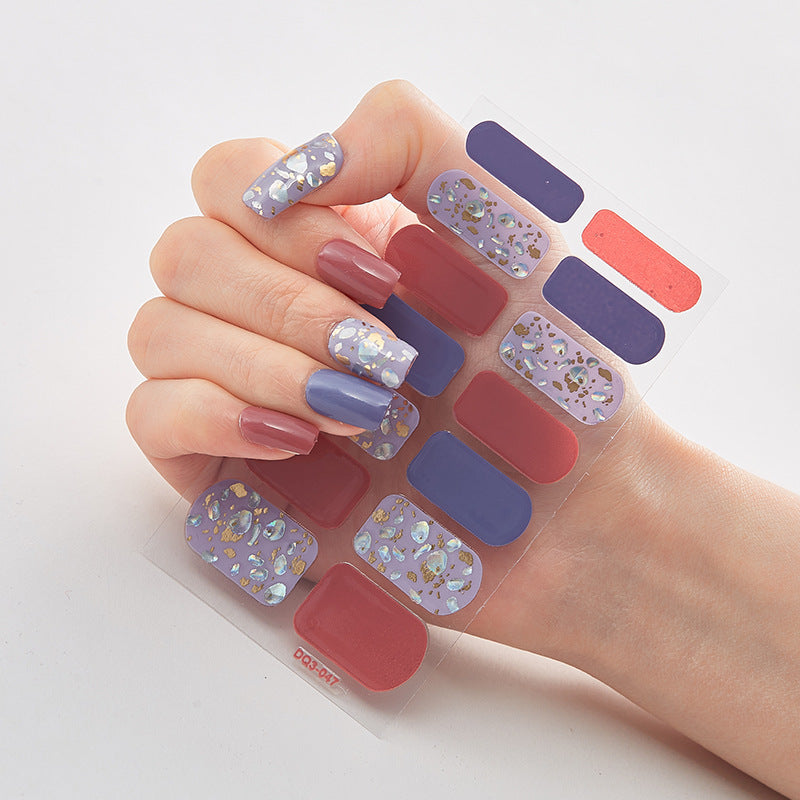 Laser Nail Polish Film Stickers Butterfly Pattern Nail Art Decals