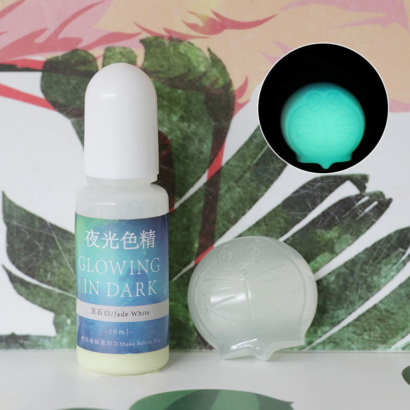 Luminous Resin Pigment for UV & Dark Glow Crafts - 20 Colors, 10ml
