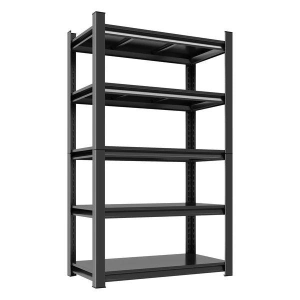 5-Tier Metal Storage Shelving, Industrial Utility Rack, Adjustable