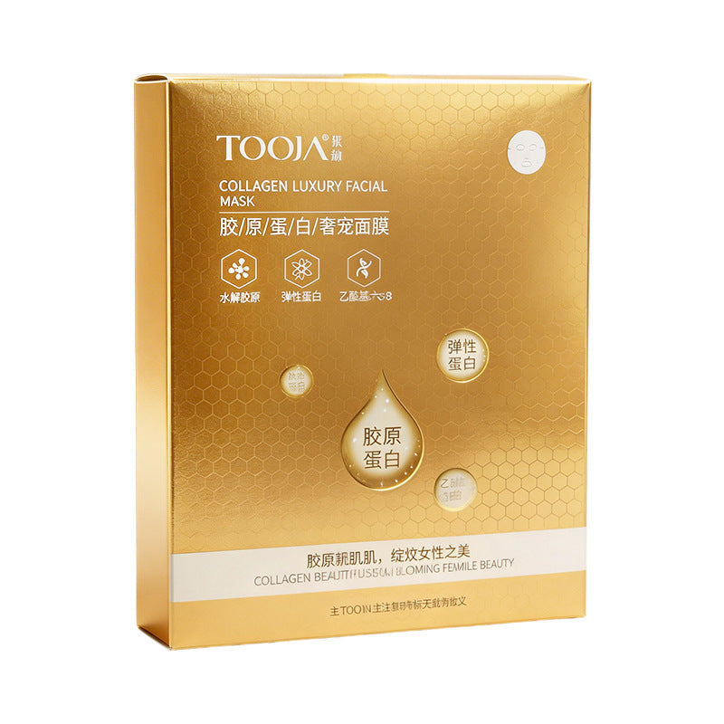 Collagen Face Mask Diminishing Fine Lines & Firming - 5 Sheets, All Skin Types