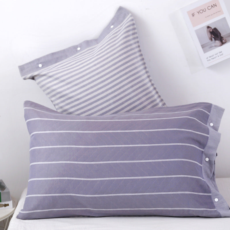 Three-Layer Gauze Cotton Pillowcase - Modern European Style
