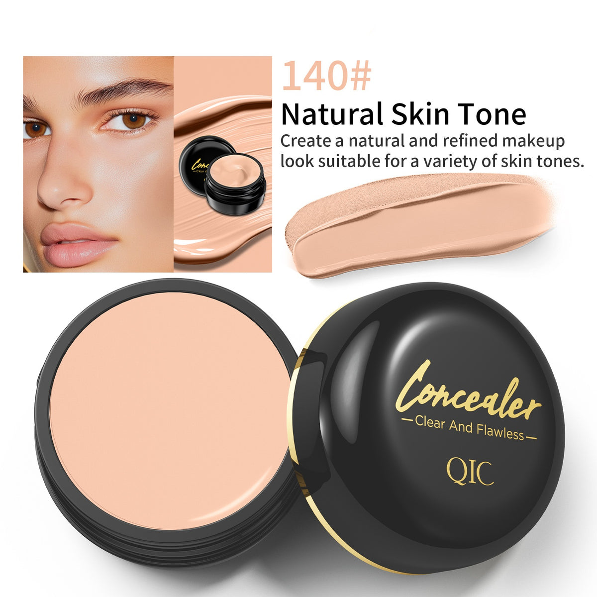 Concealer Stick for Tattoo, Acne, Dark Circles & Pores - 15g, Multiple Shades