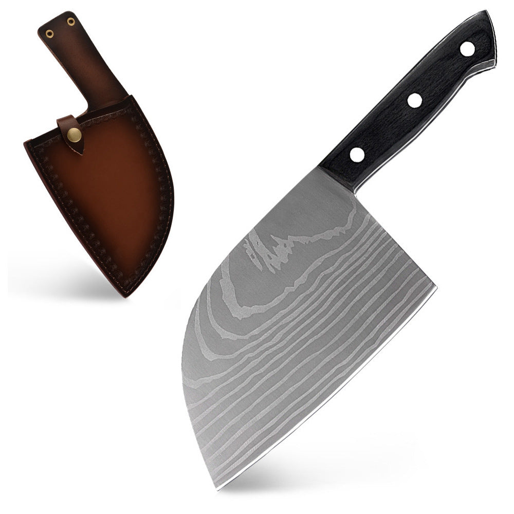 Stainless Steel Butcher Knife - Hand Forged Kitchen Knife