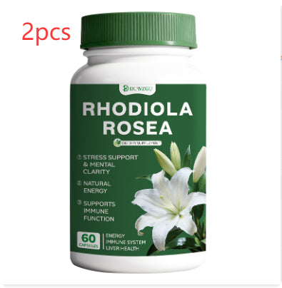 Rhodiola Rosea Supplement Capsules for Natural Stress & Energy Support