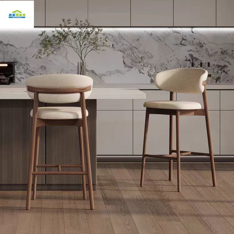 Modern Solid Wood Table and Chair Set - Multiple Colors & Heights