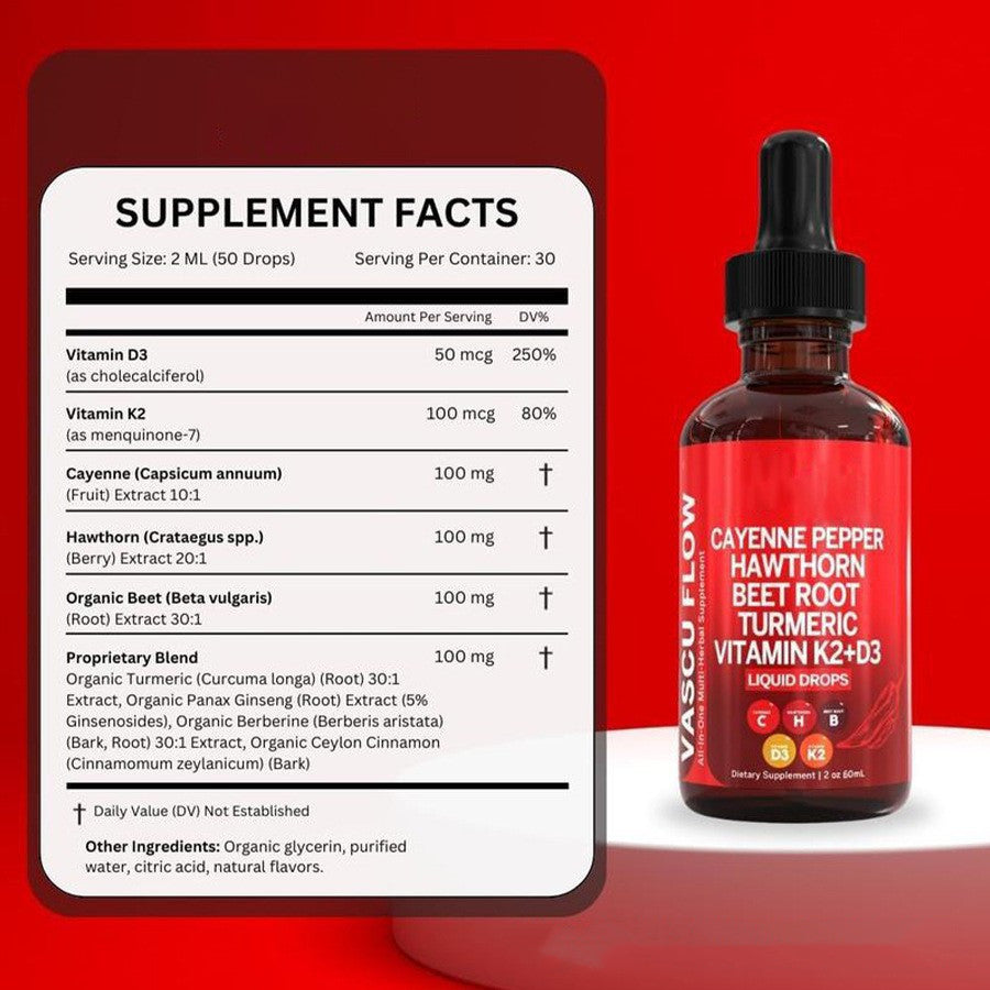 Vitamin D3 K2 Hawthorn Liquid Supplement Drops