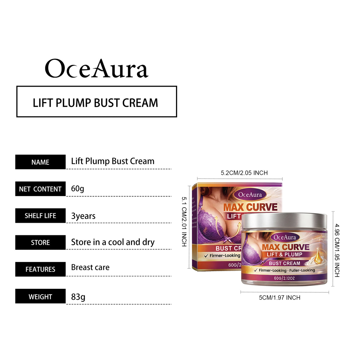 Breast Moisturizing & Firming Cream 60g