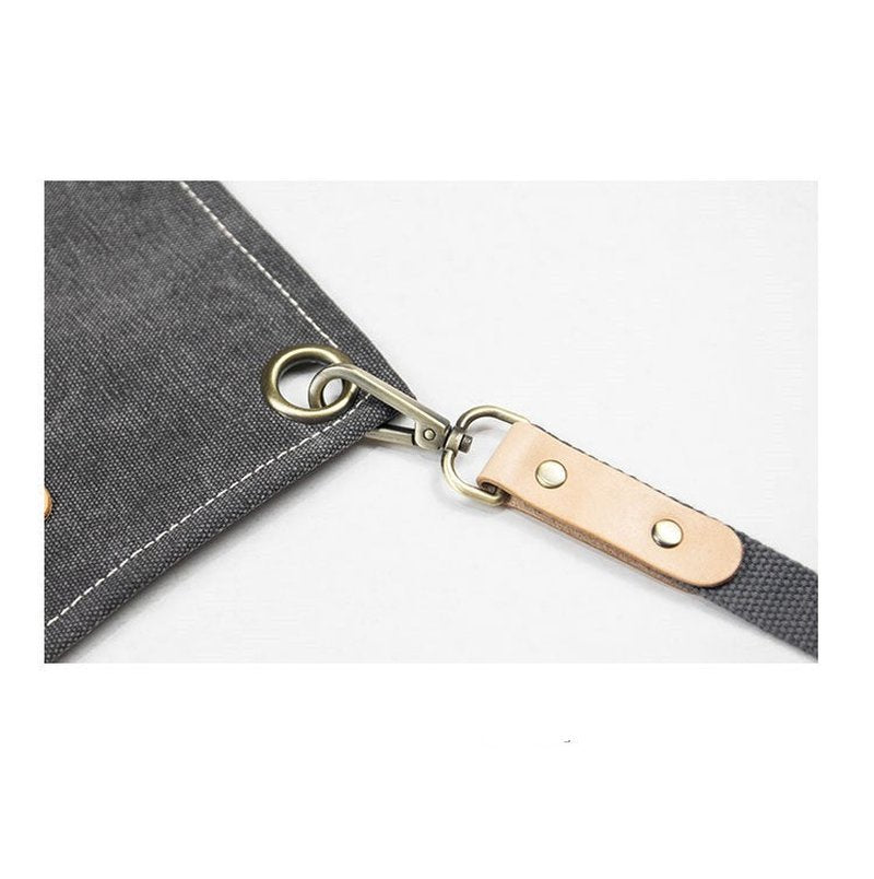 Canvas Half Apron for Baking and Cafe Work
