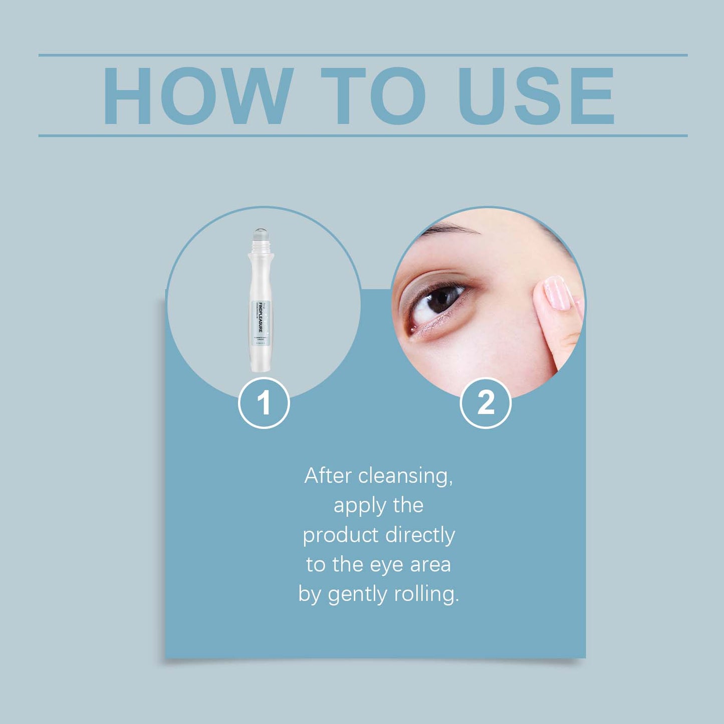 Niacinamide Roll-On Eye Cream - Brightening & Anti-Aging Serum, 15ml