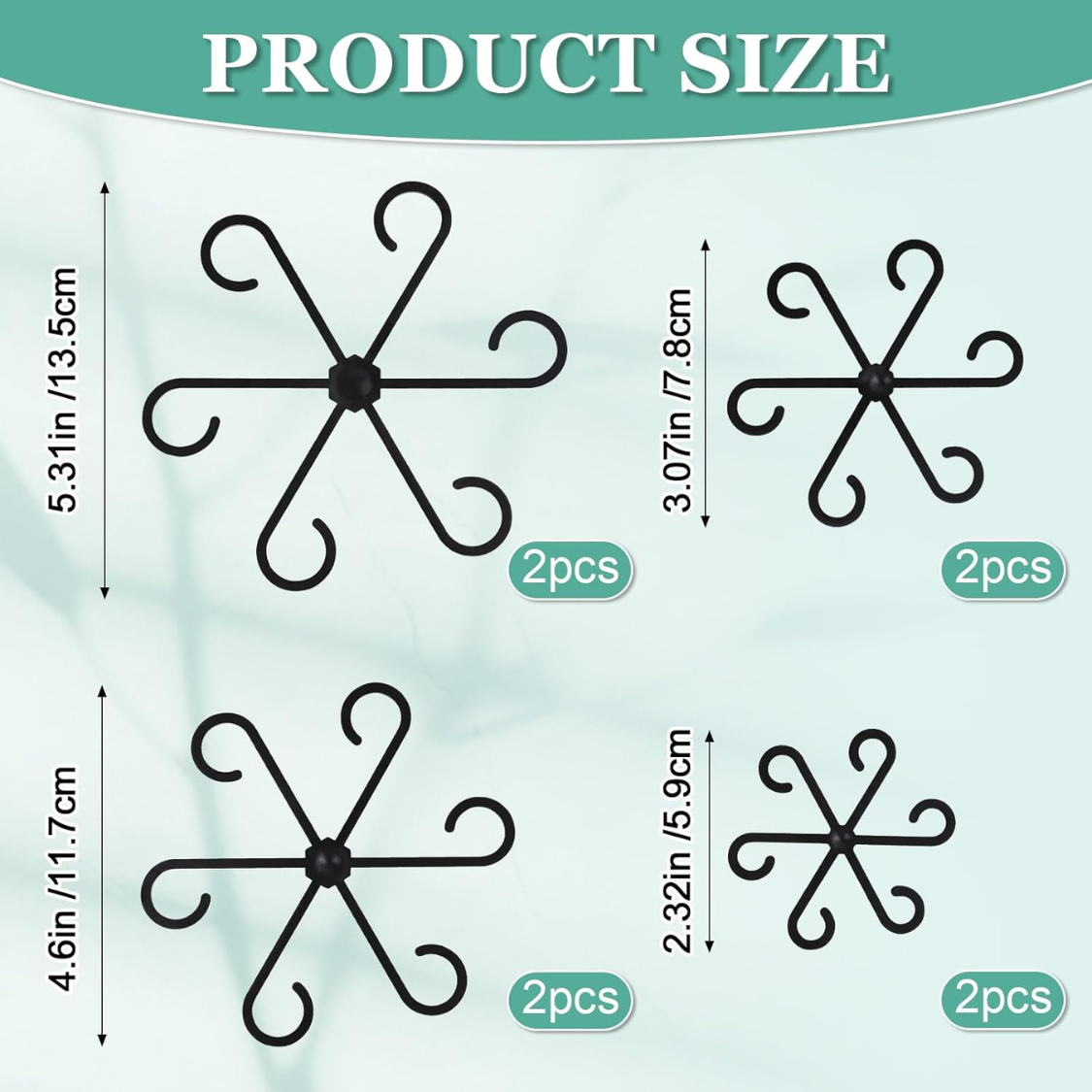 8PCS Reusable Plant Stem Support Stakes for Indoor Plants