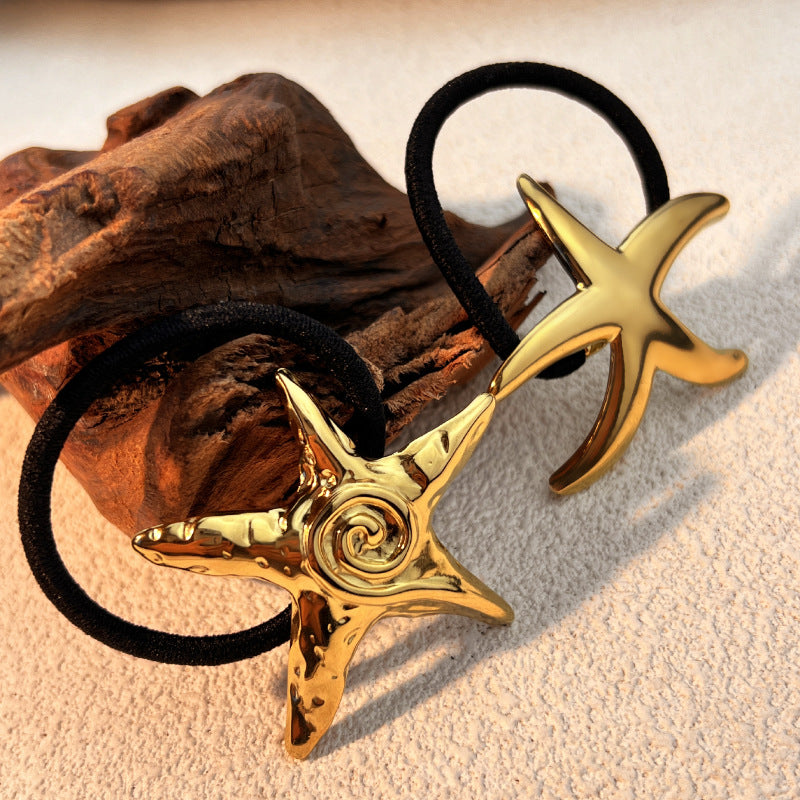 Stainless Steel Hair Band with Starfish Charm