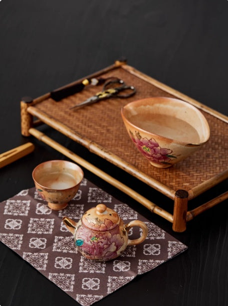 Chinese Style Ceramic Teacup and Teapot Set for Tea Ceremony