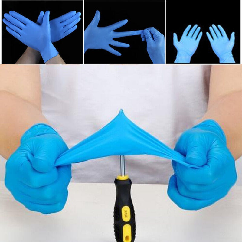 Nitrile Disposable Exam Gloves - Latex-Free, Medium, 100 Pcs