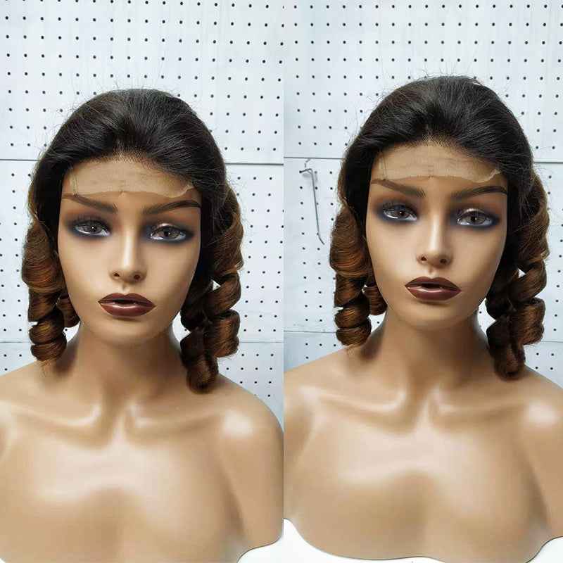 Spring Curly Human Hair Lace Wigs for Women - Double Drawn & Tangle-Free, Multiple Lengths & Colors