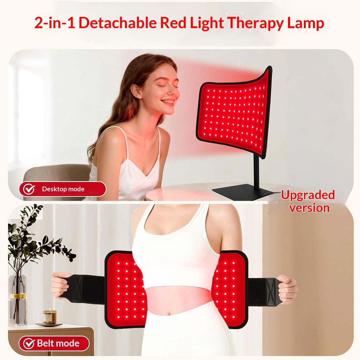 120-Bead Red Light Therapy Lamp - Desktop