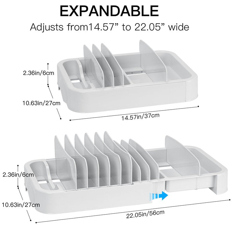 Food Container Lids Storage Organizer Box - Multiple Sizes