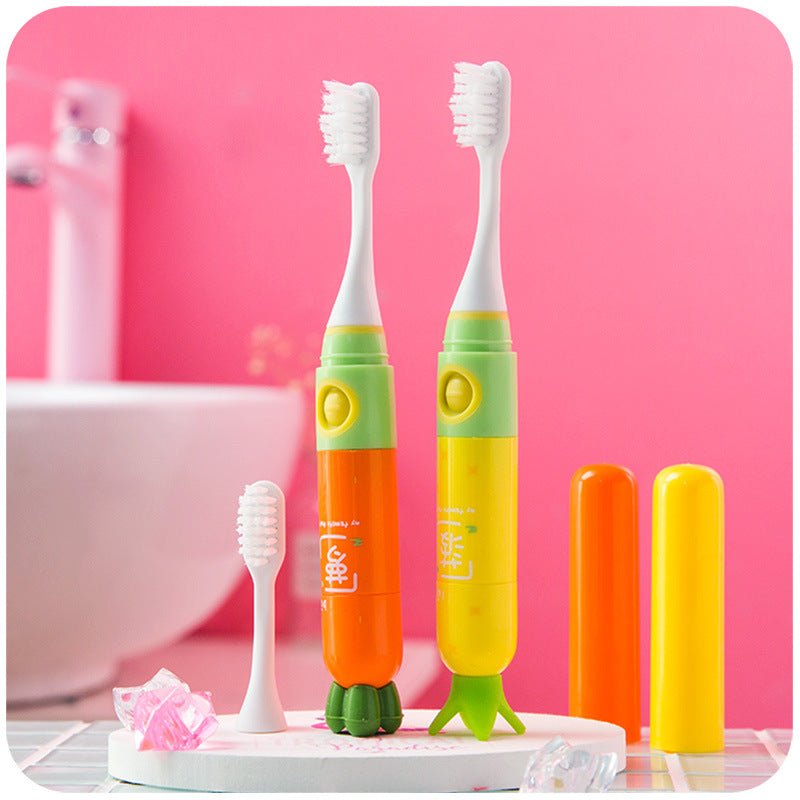 Children's Sonic Electric Toothbrush - Soft Hair, Cartoon Design, Multiple Colors