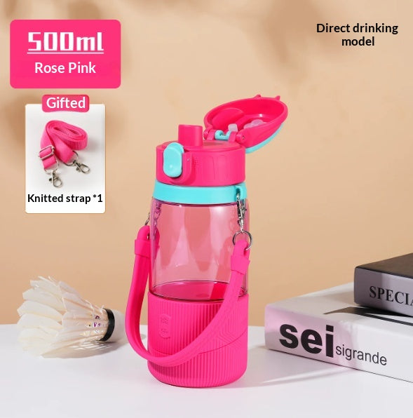High Temperature Resistant Tritan Sports Water Bottle with Spout, 500ml & 700ml