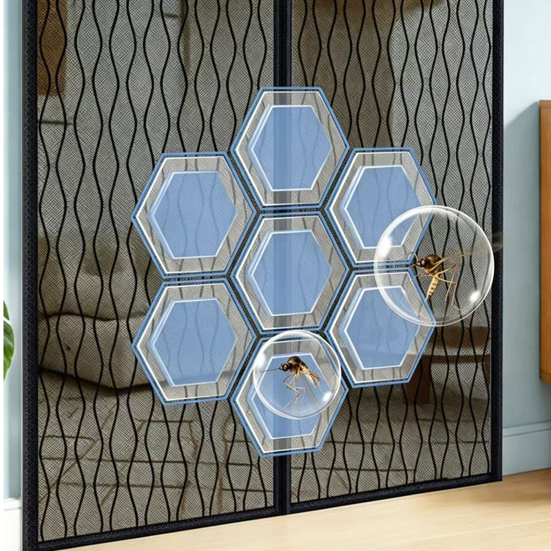 Magnetic Mosquito Screen Door Curtain - Fine Mesh, Pet Friendly, Easy Install
