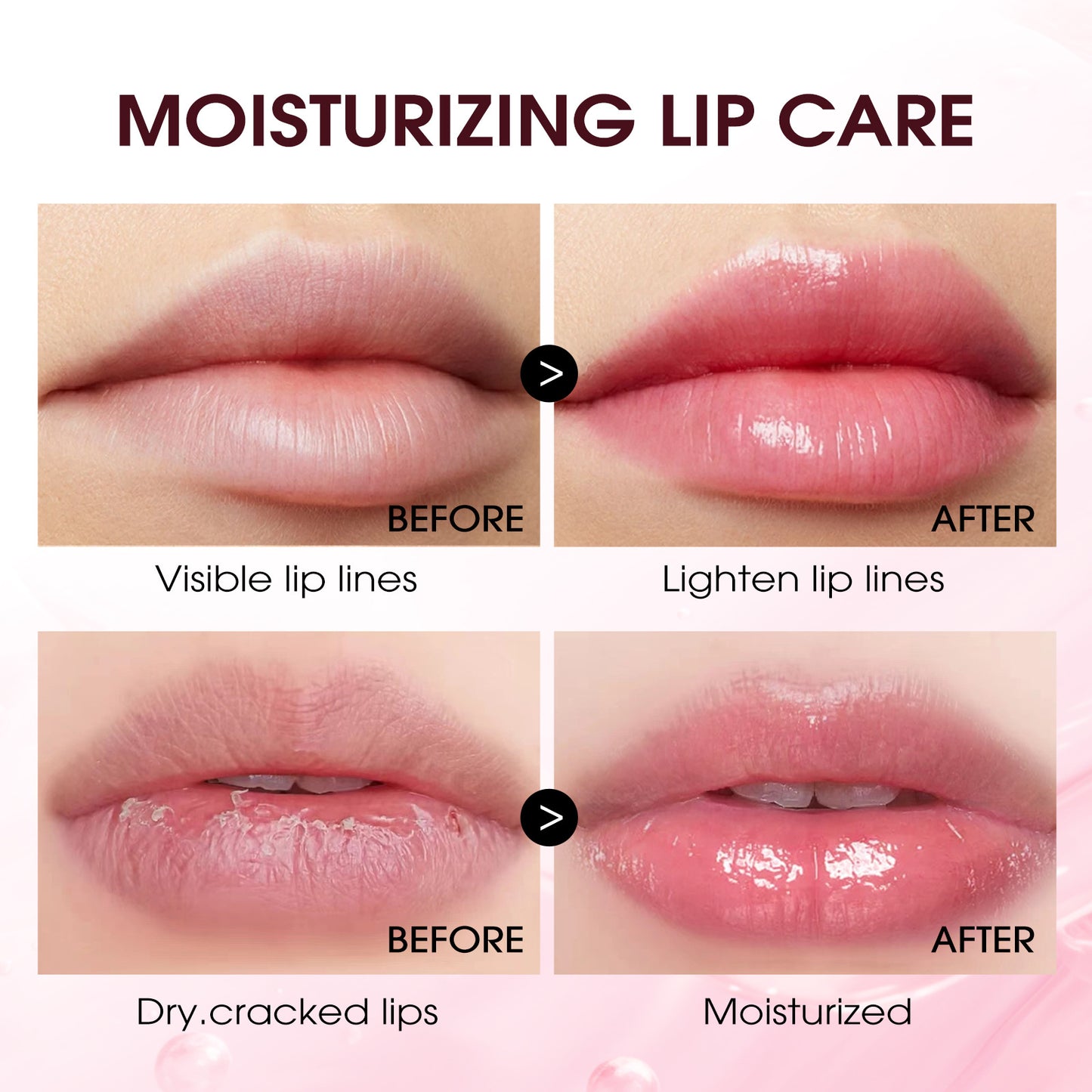 Strawberry Flavor Aloe Lip Gloss - Nourishing Moisturizing Lip Shine