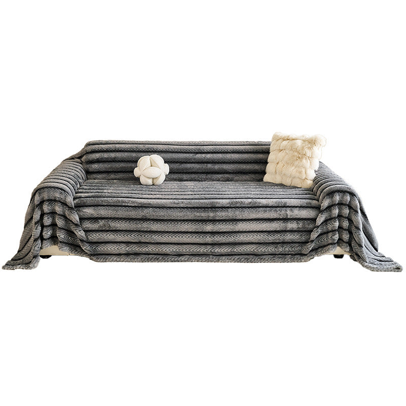 Non-Slip Thick Rabbit Fur Sofa Cover - Dustproof & Scratch-Resistant