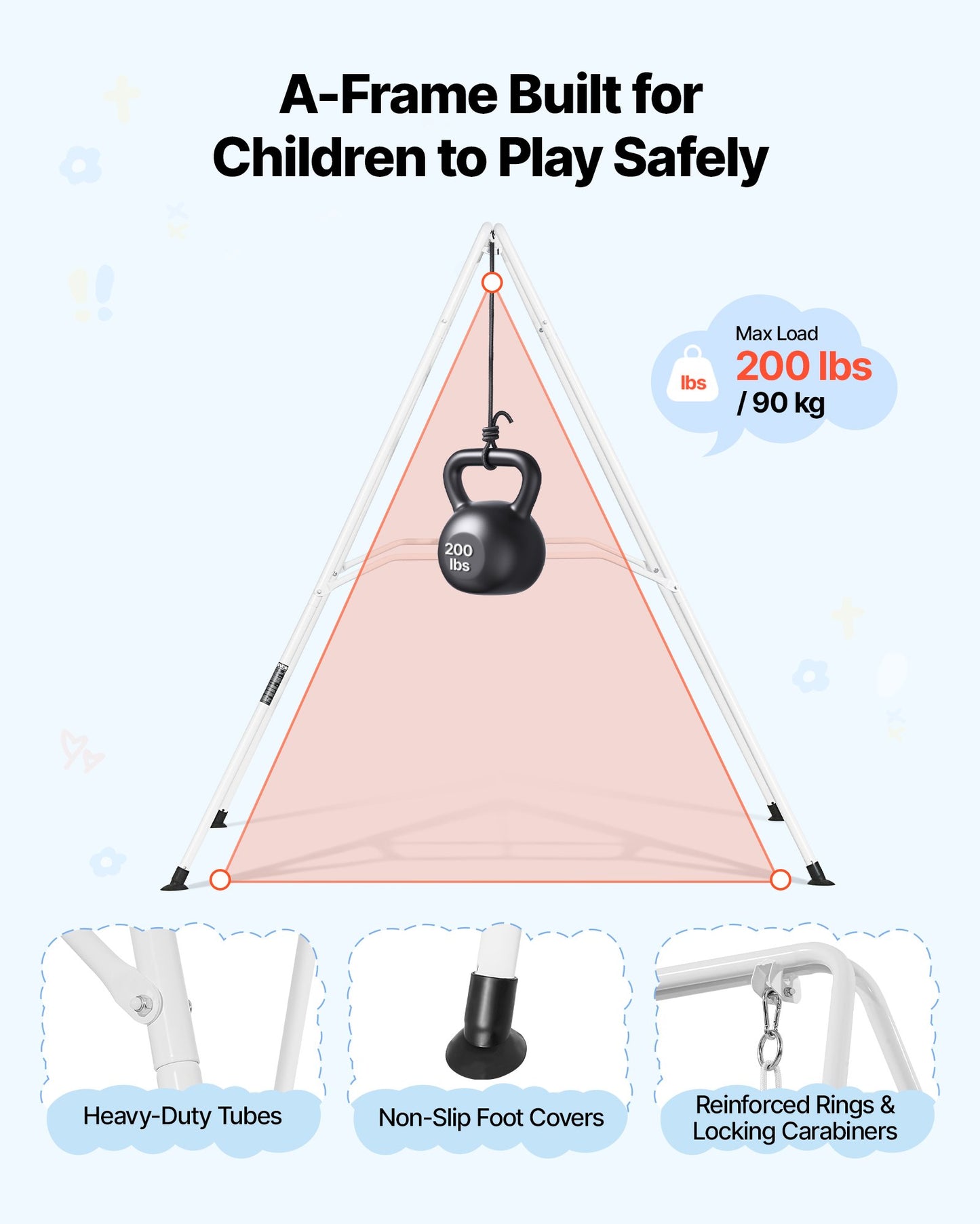 Toddler Swing and Jumper Set - 2-in-1 Indoor Outdoor Play Equipment - Gray