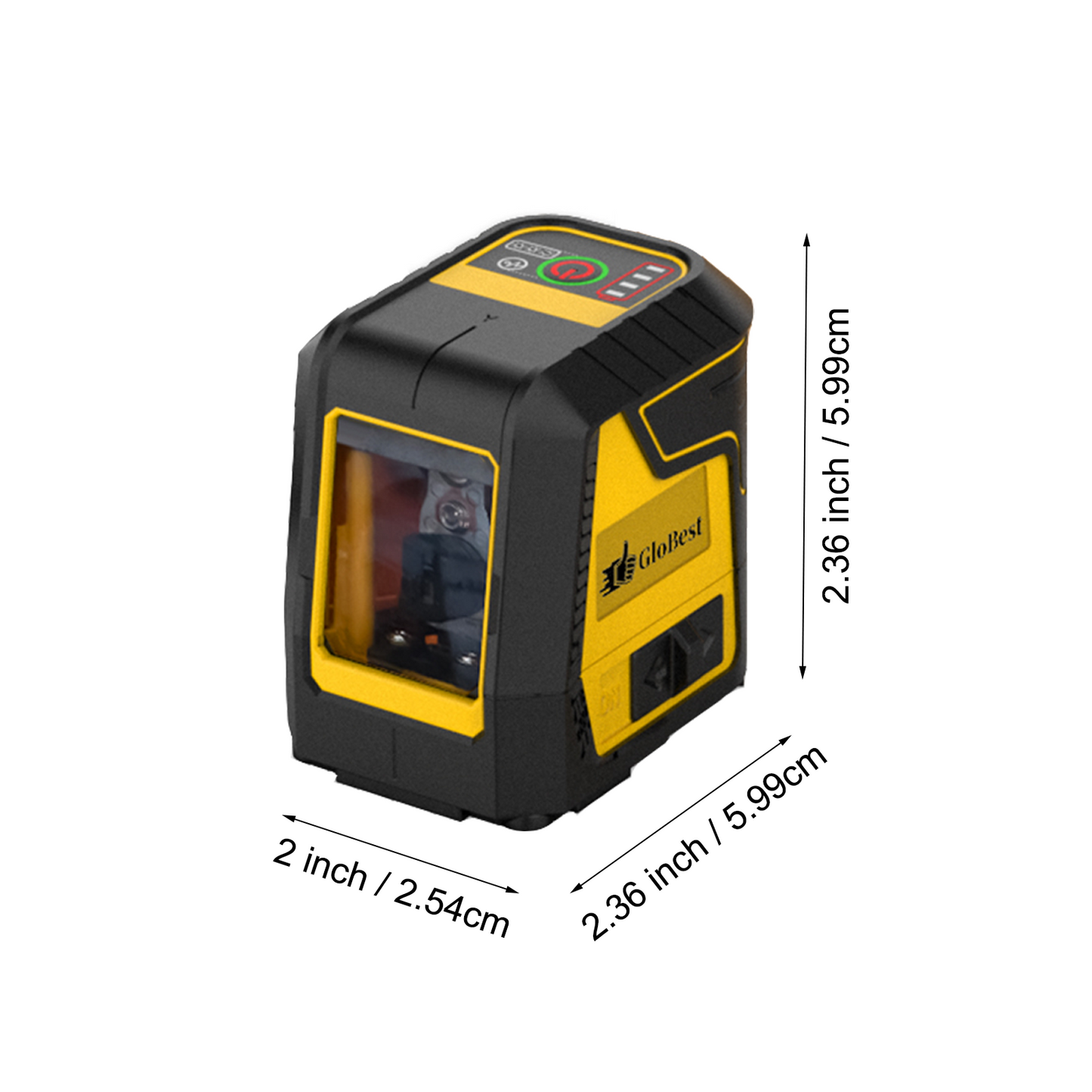 Green Laser Level with Self-Leveling & Magnetic Base - Accurate Cross Line Tool for Tiling & Hanging