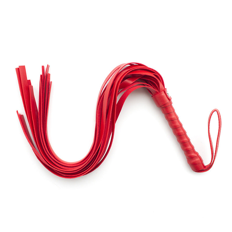 Heavy Leather Whip for Adult Wellness Multi-Color Props - 54cm