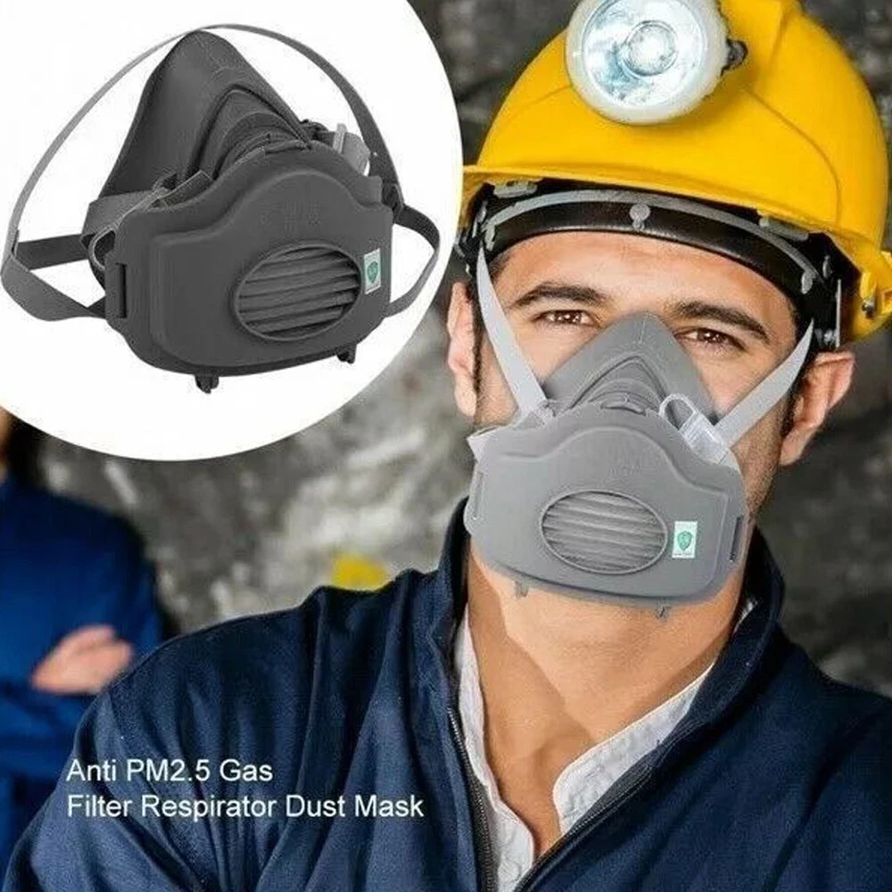 Half Face Respirator Mask - 3200 Reusable Dust Mask for Woodworking & Sanding