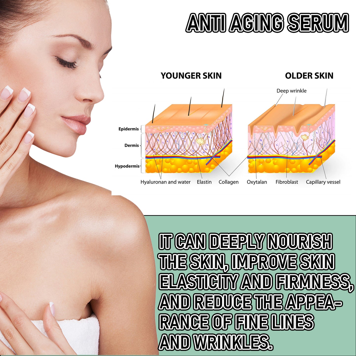 Collagen Anti-Wrinkle Facial Essence - 30ml Firming & Moisturizing Face Serum
