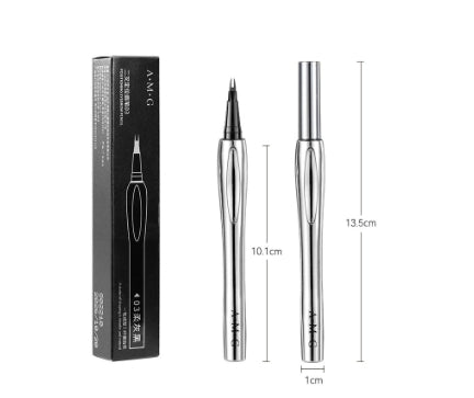 Waterproof Eyebrow Pencil with Dual-Fork Tip - Sweat-proof, Long-lasting Makeup Tool