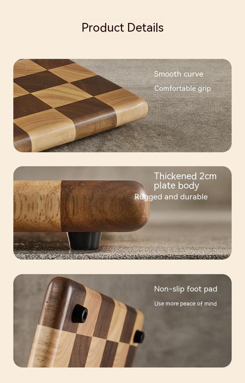 Acacia Wooden Chopping Board with Mango Finish - Multiple Sizes & Shapes