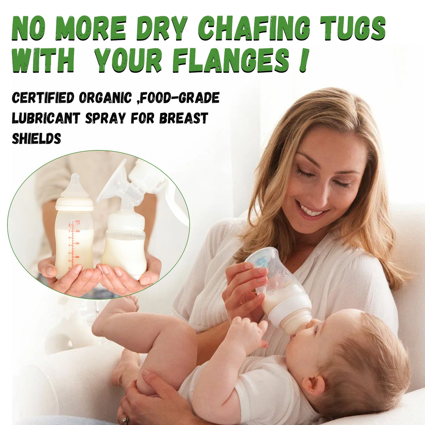 Natural Breast Pumping Lubricant Spray - Nipple Care & Friction Relief